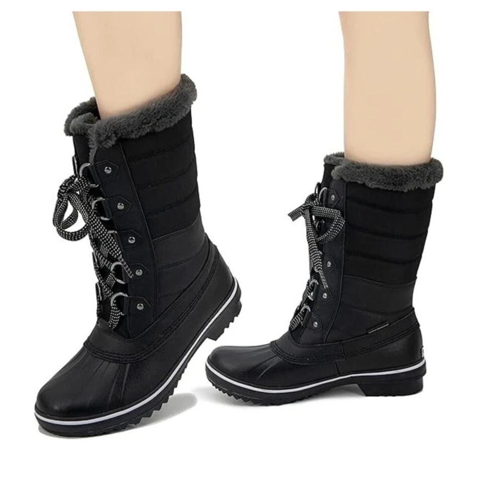 JBU Women's Chilly Water Resistant Winter Duck Boot 10M